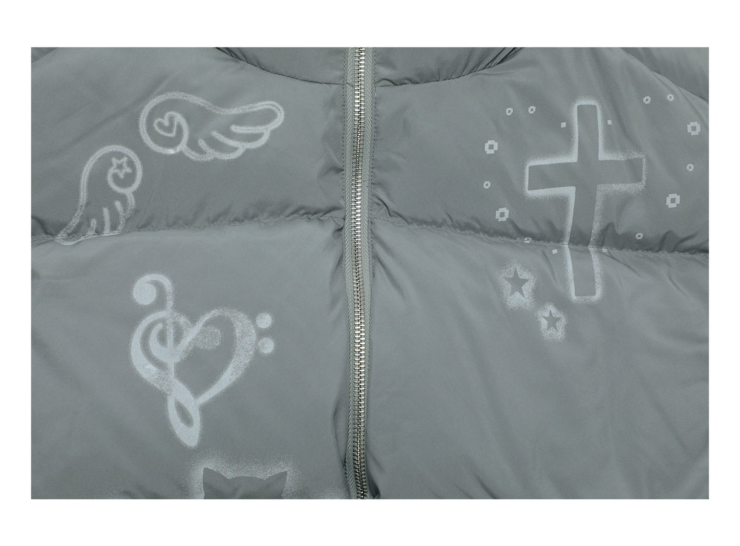 Reversible Short-Length Stand Collar Puffer Jacket