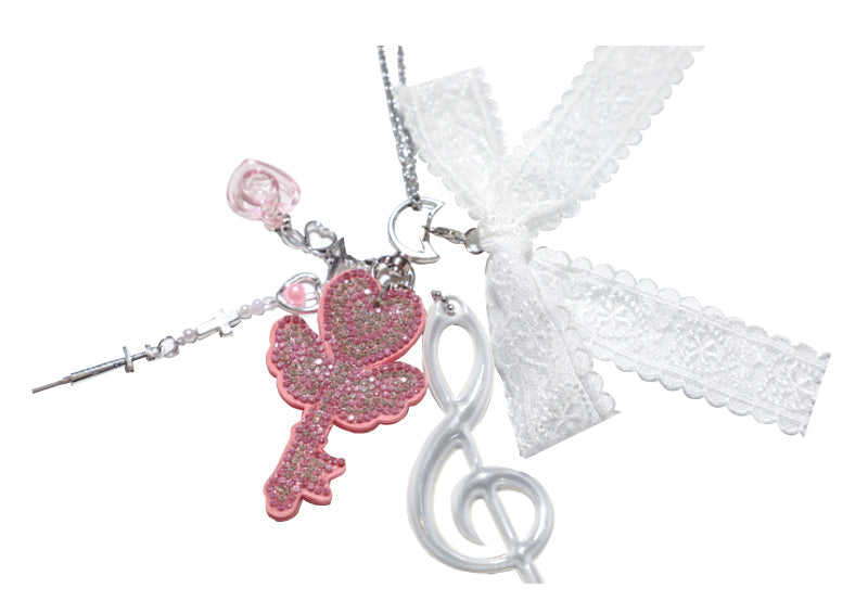 Diamond Magic Key Dual Purpose Necklace Pendant