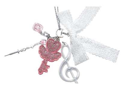 Diamond Magic Key Dual Purpose Necklace Pendant