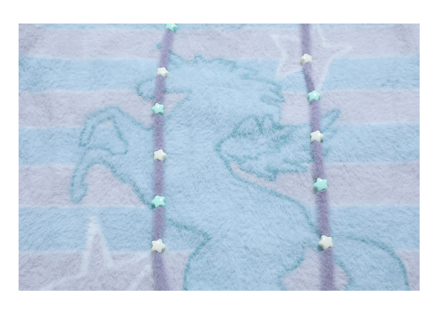 Unicorn Striped Star V-Neck Knit Sweater