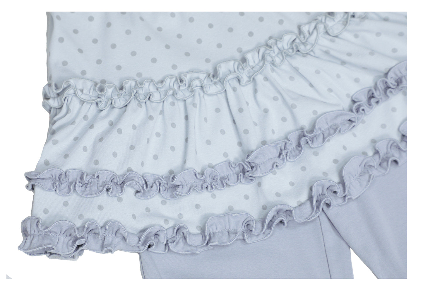 Polka Dot Faux Layered Tiered Flare Skort (2 Colors)