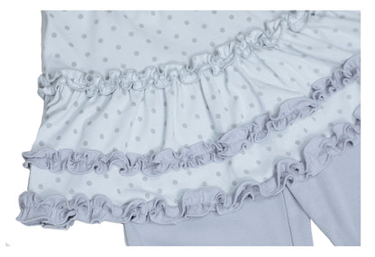Polka Dot Faux Layered Tiered Flare Skort (2 Colors)