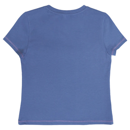Angel Rabbit Key Rhinestone Short Sleeve Tee