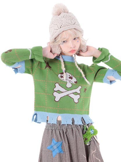 Short sleeve knit sweater sleeves