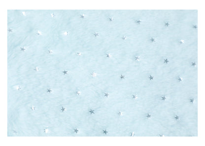 Silver-Foil Star & Piano Note Plush Hooded Coat