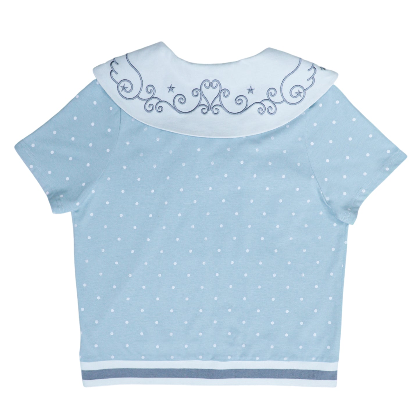 Sailor Style Short Sleeve Cardigan (2 Colors)