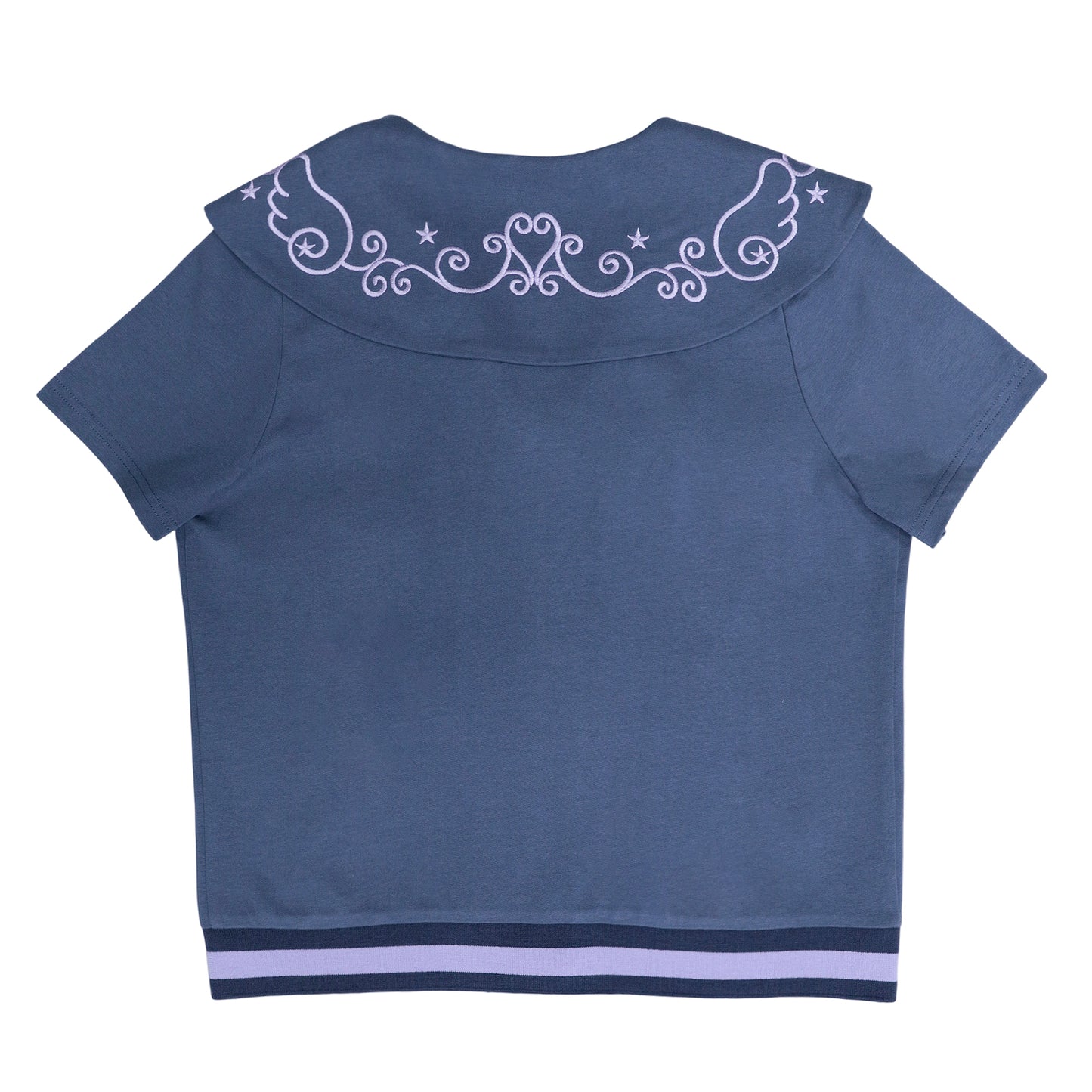 Sailor Style Short Sleeve Cardigan (2 Colors)
