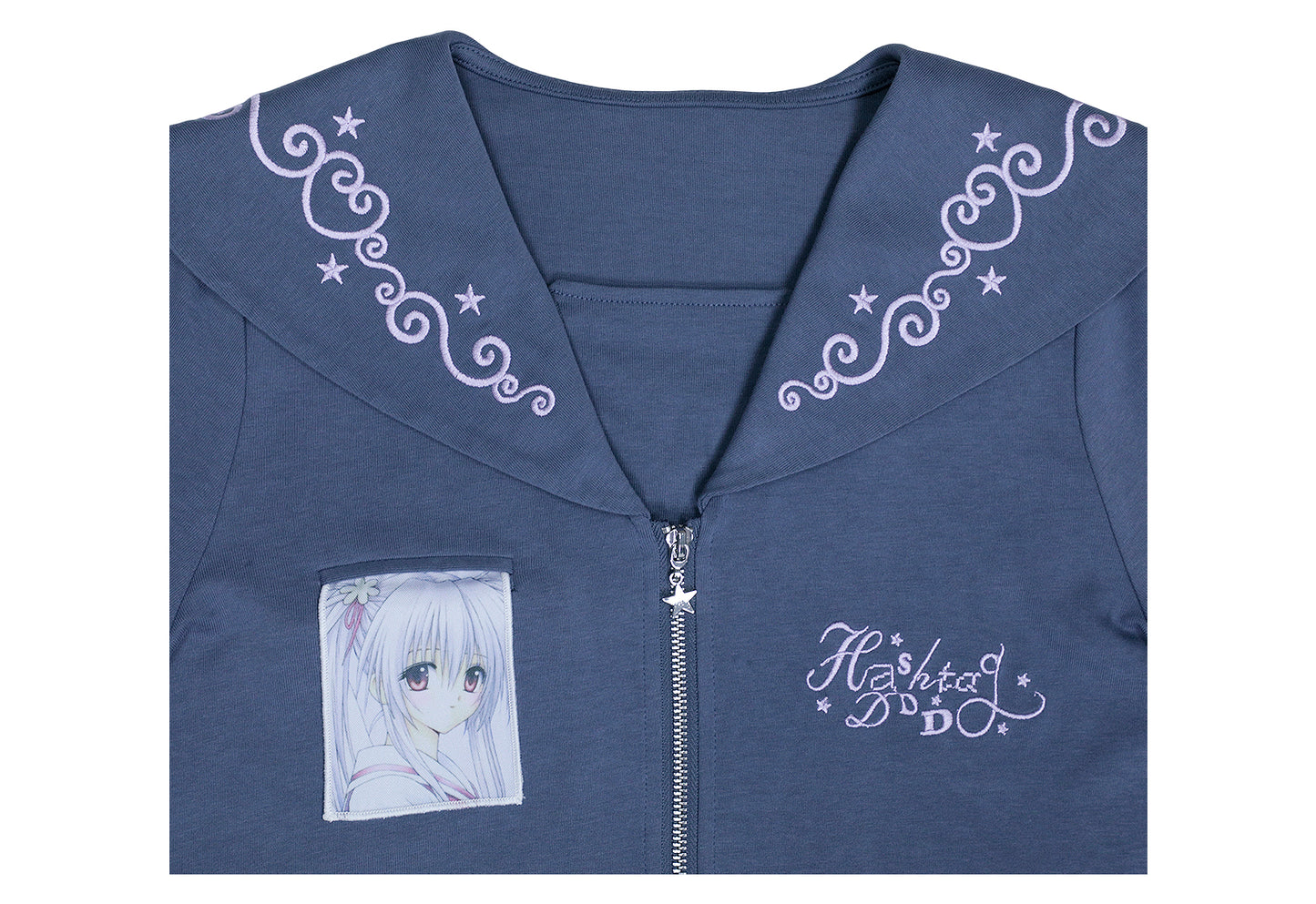 Sailor Style Short Sleeve Cardigan (2 Colors)