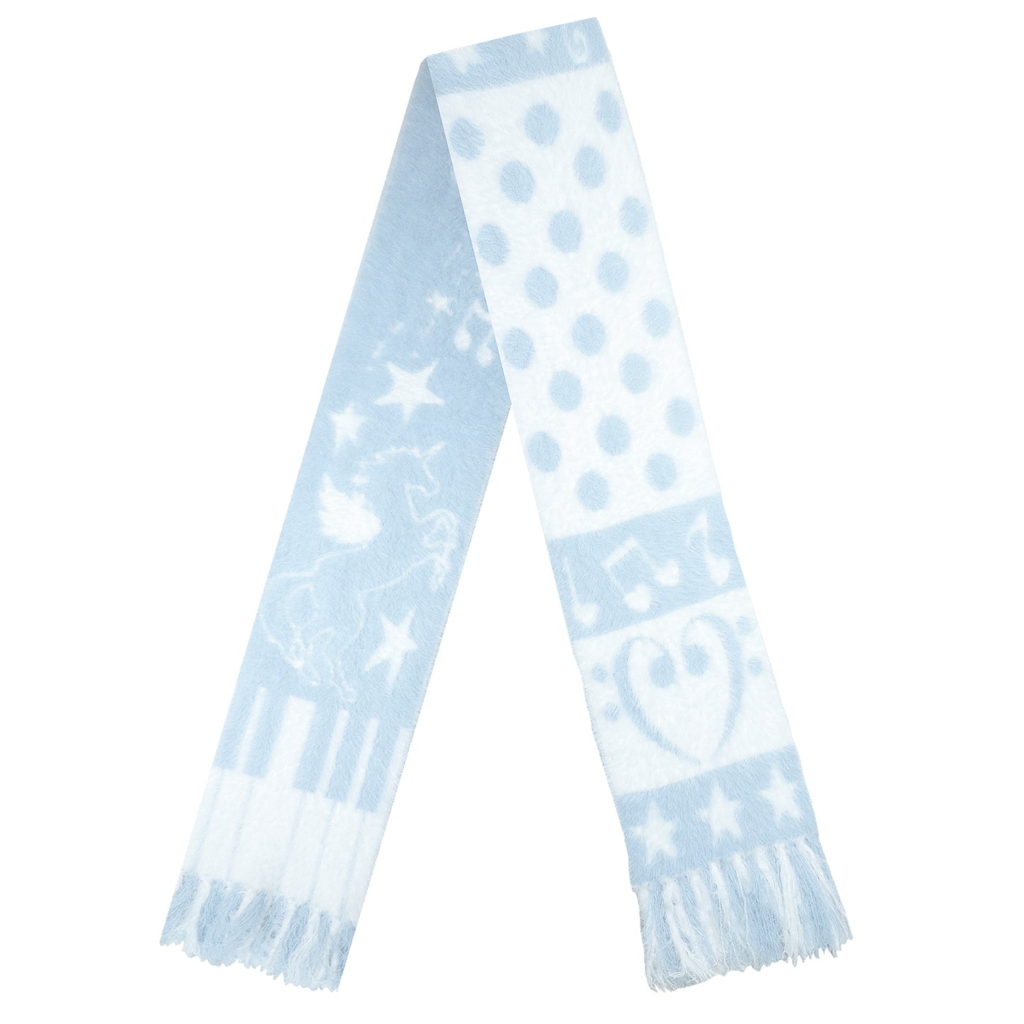 Faux Mink Fur Reversible Fringe Scarf