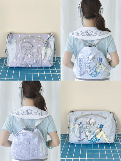oooctopus co-branded Reversible Angel Star Multi-Functional Bag