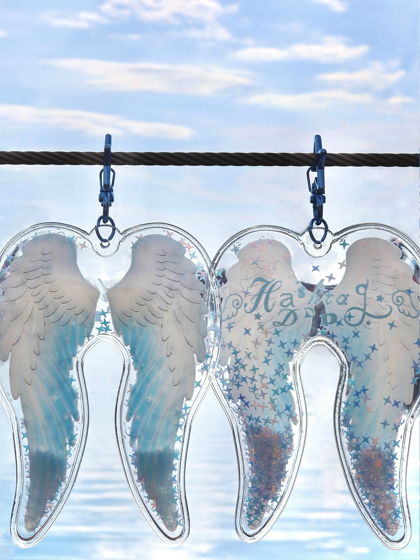 Angel Wing Sequin Inflatable Pendant