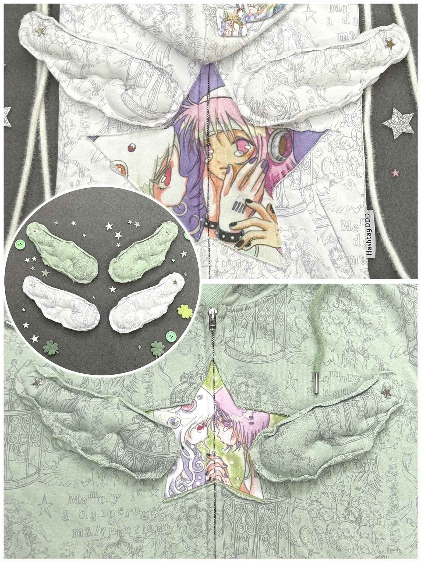 oliwabiu co-branded Padded Wing Pin