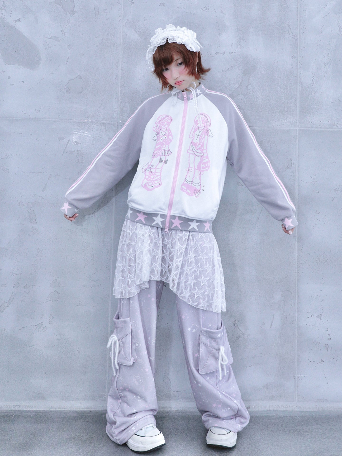 Twin Stand-Collar Track Jacket