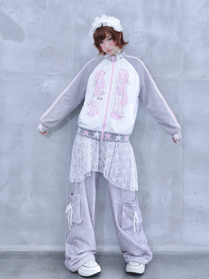 Twin Stand-Collar Track Jacket