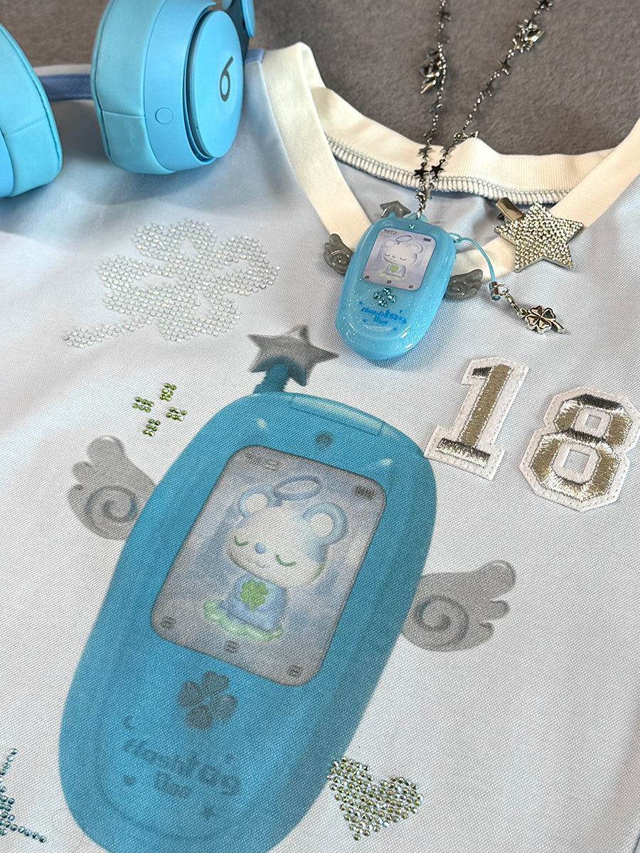 Angel Wings Y2K Mobile Necklace