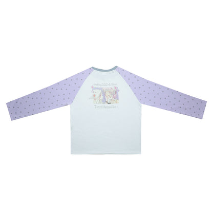 oliwabiu co-branded rhinestone star shoulder long sleeved hoodie