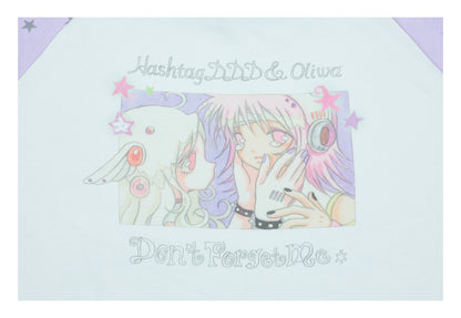 oliwabiu co-branded rhinestone star shoulder long sleeved hoodie