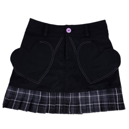 Short pleated skirt