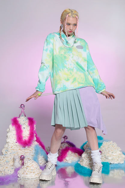 Tie-Dye Hooded Sweater