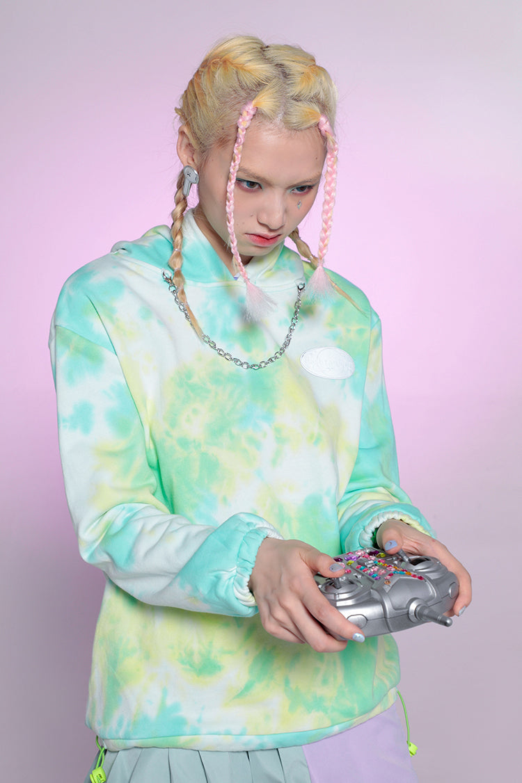 Tie-Dye Hooded Sweater