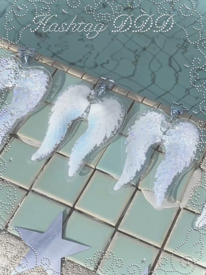 Angel Wing Sequin Inflatable Pendant